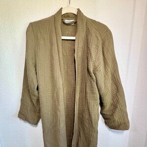 Parachute Cloud Cotton Robe - Moss